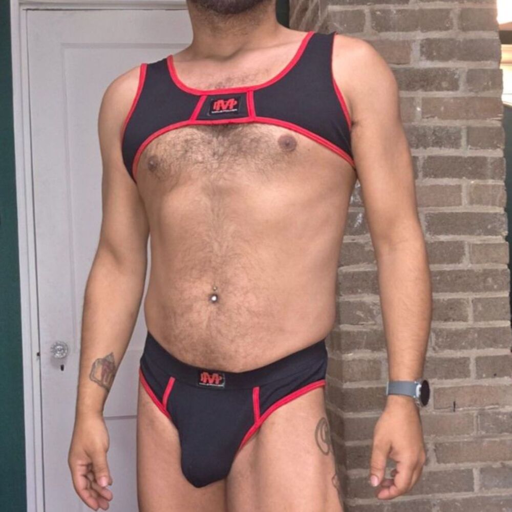 MALE POWER HARNESS + BRIEF SET XL